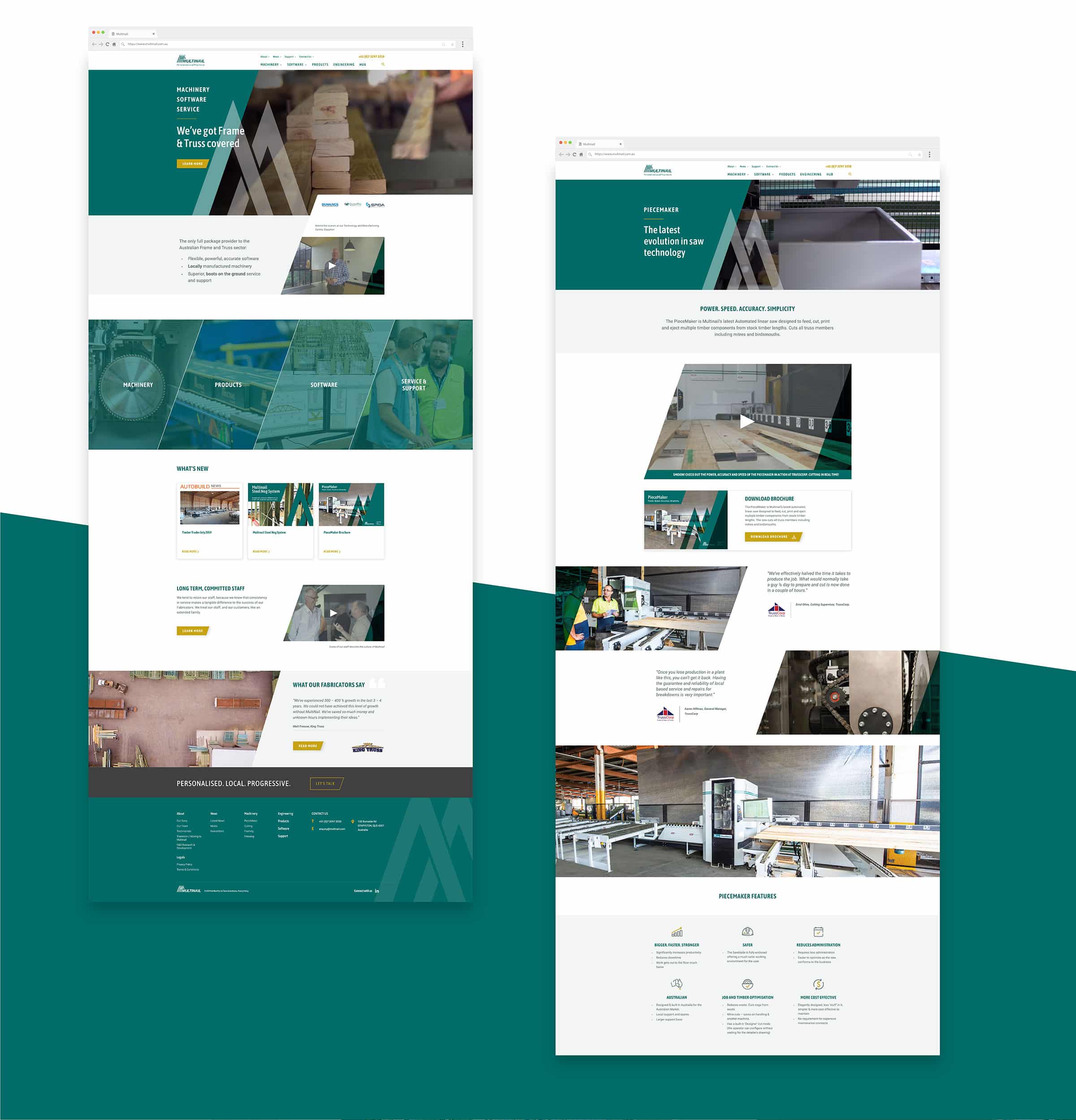 Multinail - Manufacturing Brand Strategy and Web Design Brisbane